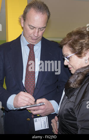 Bertin Osborne besucht die Infarma Messe Madrid mit: Bertin Osborne wo: Madrid, Spanien: 10. März 2016 Stockfoto