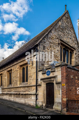 Der Original König Schulgebäude in Grantham, Lincolnshire, UK, wo Sir Isaac Newton unterrichtet wurde. Stockfoto