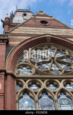 Glasfenster von Harvard Memorial Hall, Harvard University, Cambridge, Boston, USA Stockfoto