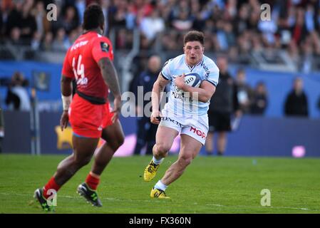 Paris, Frankreich. 10. April 2016. Europameister-Rugby-Viertelfinale. Racing-u-Bahn 92 gegen RC Toulon. Camille Chat (Rac) Credit: Action Plus Sport/Alamy Live News Stockfoto