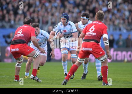 Paris, Frankreich. 10. April 2016. Europameister-Rugby-Viertelfinale. Racing-u-Bahn 92 gegen RC Toulon. Bernard Le Roux (Rac) Credit: Action Plus Sport/Alamy Live News Stockfoto