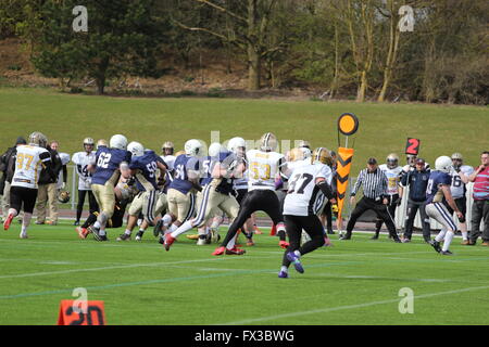 American Football, Oxford Heiligen versus kornischen Haie Stockfoto