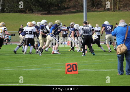 American Football, Oxford Heiligen versus kornischen Haie Stockfoto