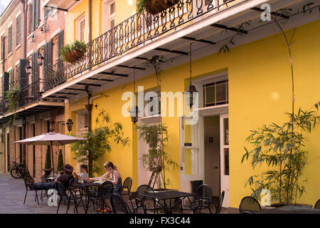 Austauschplatz Gasse in New Orleans French Quarter.  Fußgängerzone im Jahre 1831 für lokale Händler erstellt. Stockfoto