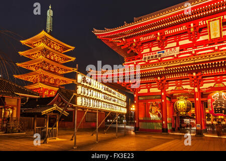 Asakusa-Tempel, Tokyo, Japan Stockfoto