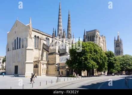 Die katholische Kathedrale von Saint Andre de Bordeaux (St. Andrews), Bordeaux Frankreich Stockfoto