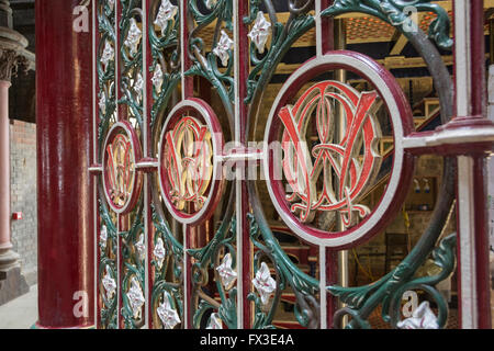 Innenraum des Vierschrötigkeit Pumping Station im Rahmen des viktorianischen London Kanalisationsystem von Sir Joseph Bazalgette errichtete Stockfoto