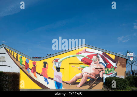 Köln, Ehrenfeld, Grüner Weg, Graffiti Stockfoto