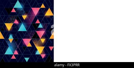 Nahtlose Neon geometrische Muster. Leuchtende Neonpattern. Vektor-Illustration. Stock Vektor