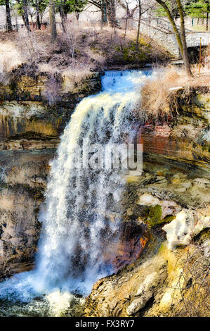 Minnehaha Fälle in Minnesota Stockfoto