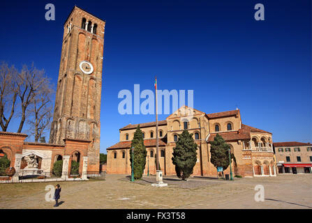 Die Kirche der Heiligen Maria & Donato (Chiesa dei Santi Maria e Donato), Insel Murano, Venedig, Veneto, Italien Stockfoto