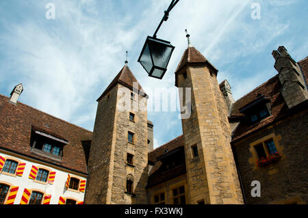 Colombier Burg - Neuchâtel - Schweiz Stockfoto