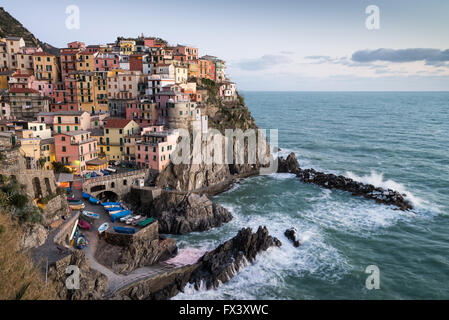 Manarola, Provinz La Spezia, Ligurien, Nordwest-Italien Stockfoto