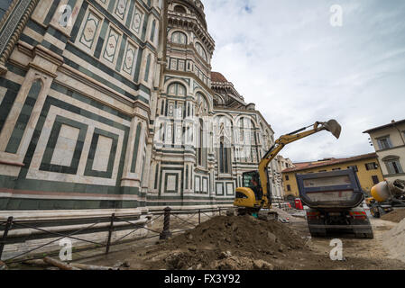 Ansicht der Cattedrale Di Santa Maria Del Fiore, Florenz, Toskana, Italien, Europa Stockfoto