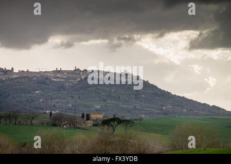 Montalcino, Toskana, Italien Stockfoto