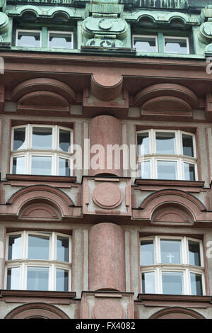 Archa Palast in Rondocubist Stil, Prag, Na Porici, Tschechische Republik, Europa Stockfoto