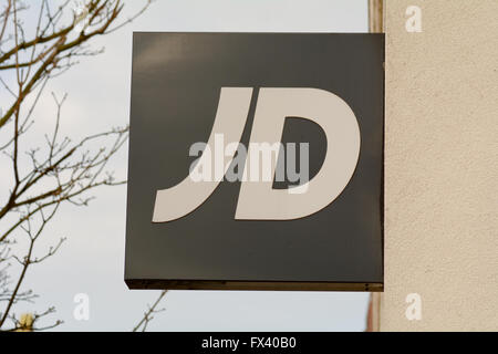 JD Sports Schild shop Stockfoto