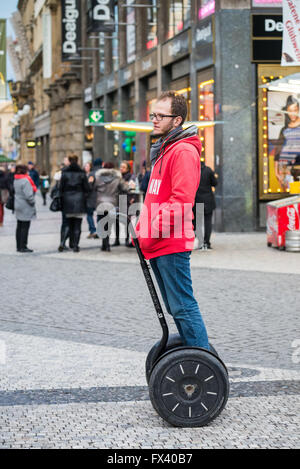 Wenzelsplatz, bekannt auch in Tschechisch Vaclavske Namesti, Prag, Tschechische Republik, Europa Stockfoto
