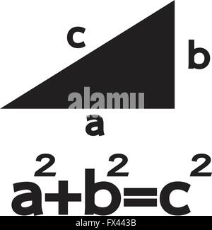 Pythagoras Pythagoras Symbol Illustrationskunst Stock Vektor