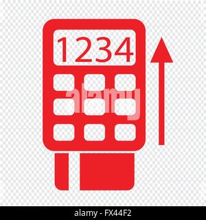 POS-Terminal-Symbol Symbol Illustration design Stock Vektor