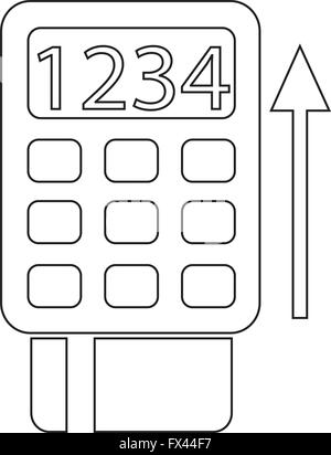 POS-Terminal-Symbol Symbol Illustration design Stock Vektor