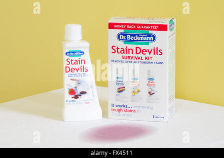 Dr. Beckmann Stain Teufel Survival Kit Stockfoto