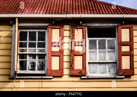 Fensterläden, St. John's, Antigua Stockfoto