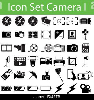 Icon Set Kamera ich mit 42 Icons für verschiedene Kauf Stock Vektor