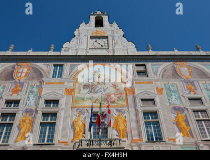 Palazzo San Giorgio in Marina di Porto Antico, Genua, Ligurien, Italien Stockfoto