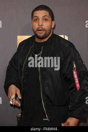 Burbank, CA, USA. 9. April 2016. 9. April 2016 statt - Burbank, Kalifornien - O'Shea Jackson Jr. 2016 MTV Movie Awards bei Warner Bros. Bildnachweis: Sammi/AdMedia © Sammi/AdMedia/ZUMA Draht/Alamy Live-Nachrichten Stockfoto