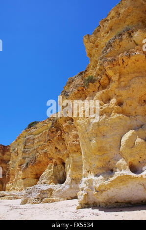 Strand der Algarve in Portugal - Algarve Sandstrand in Europa Stockfoto