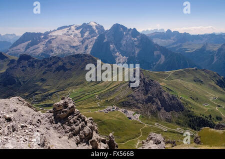 Marmolata in Den Italienischen Dolomiten - Marmolada Berg in italianDolomites Stockfoto