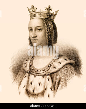 Charlotte von Savoyen, Charlotte de Savoie, 1441-1483, Königin von Frankreich als die zweite Ehefrau von Louis XI. Stockfoto