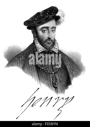 Heinrich II., Henri II., Heinrich II., 1519-1559, König von Frankreich Stockfoto