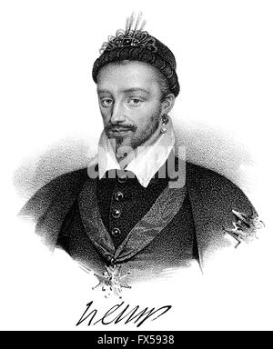 Heinrich III., Henri III, Heinrich III., 1551-1589, Monarch von Polieren-Litauer Commonwealth, König von Frankreich Stockfoto