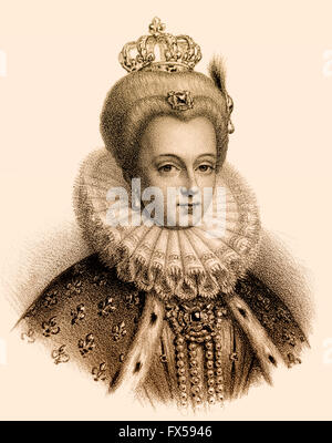 Louise von Lothringen, Louise de Lorraine, 1553-1601, Königin-Gemahl von Frankreich Stockfoto