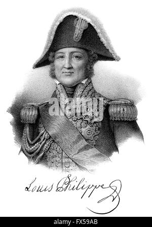 Louis-Philippe i., 1773-1850, König der Franzosen Stockfoto