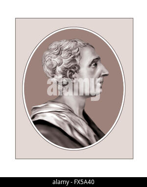 Montesquieu, 1689-1755, Philosoph, Jurist Stockfoto