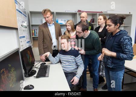 Team von Prof. Gohlke von der Heinrich-Heine-Universität Düsseldorf Stockfoto