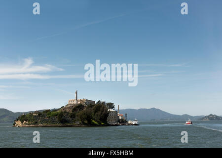 Alcatraz-Insel in der San Francisco Bay, Kalifornien, USA Stockfoto