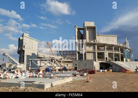 Bau der Royal Arena in Kopenhagen, Dänemark Stockfoto