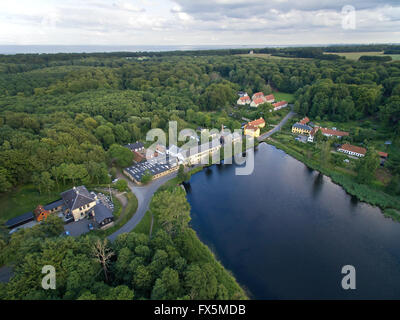 Luftaufnahme des Raadvad befindet sich in Seeland, Dänemark Stockfoto