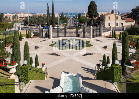 Bahai-Gärten in Haifa Stockfoto