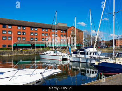 Die Marina, Kingston upon Hull, Humberside, East Yorkshire, England UK Stockfoto