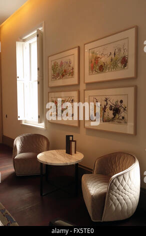 Lokale Kunst in Lobby-Lounge-Bar des Hotel in COMO Treasury, Perth, Western Australia angezeigt. Keine PR Stockfoto