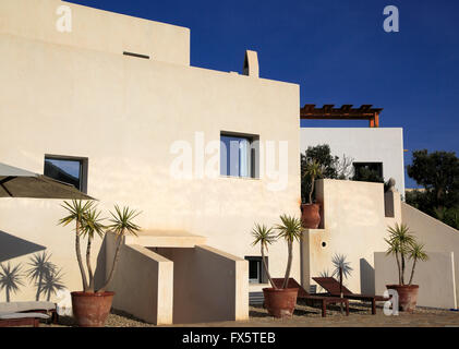 Moderne Architektur touristische Unterkunft, Los Presillas Bajas, Nationalpark Cabo de Gata, Almeria, Spanien Stockfoto