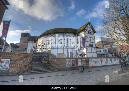 Das Globe Theatre, London.  Shakespeares Globe.   Tudor-Theater Stockfoto