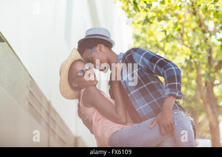 Junge Paare tanzen Stockfoto