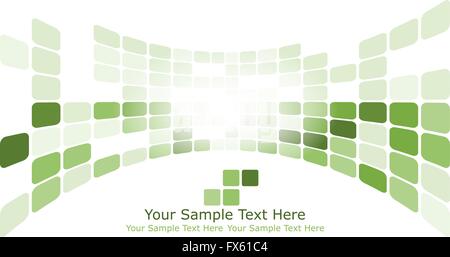 Karierter Hintergrund mit Text Platz. Ideal ausgewogene Farben im Grünton. Geeignet für die Erstellung von Geschäfts-, technologische und andere Designs. Vektor-Illustration. Stock Vektor