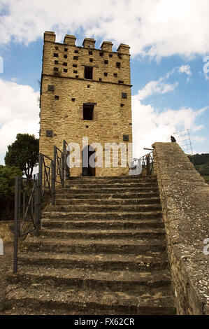 Das Schloss ist eine defensive Struktur Roccascalegna mit Sitz in der Gemeinde Roccascalegna in der Provinz Chieti. Ort Stockfoto